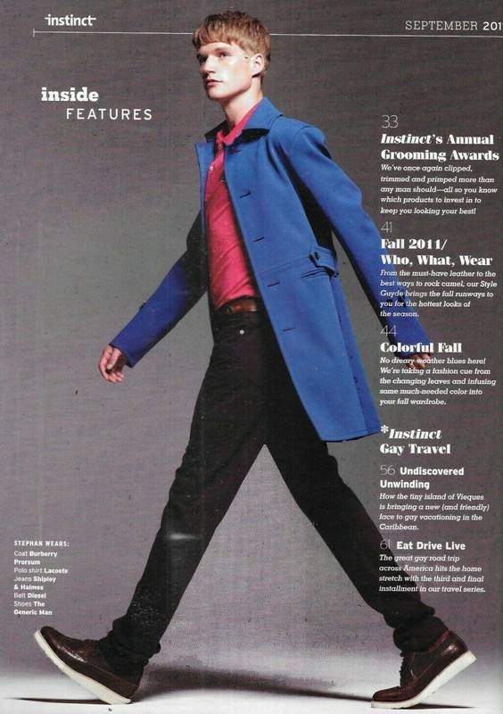 Instinct Gay Magazine Rodiney Santiago Runway Trips Annual Grooming Caribbean ~ gallery