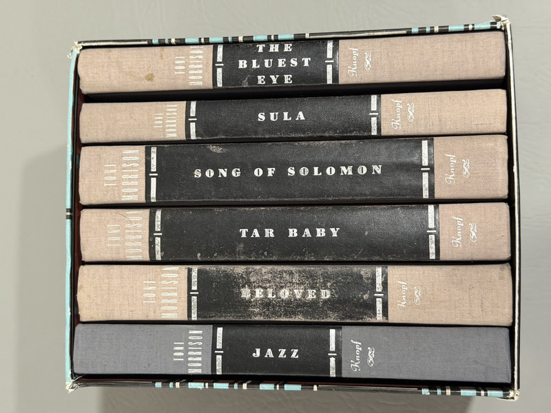 Collected Novels of Toni Morrison Box Set Knopf 1994 The Bluest Eye, Sula, Jazz