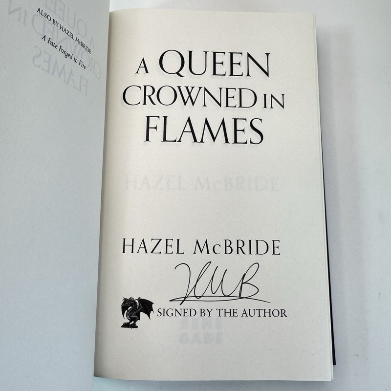 A Queen Crowned in Flames By Hazel McBride Hand Signed 1st/1st NEW gallery