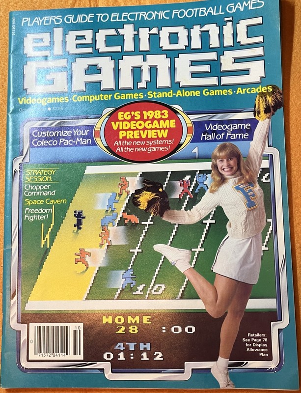 Vintage Electronic Games Video games Computer Magazine- October 1982- Vol 1 No 8