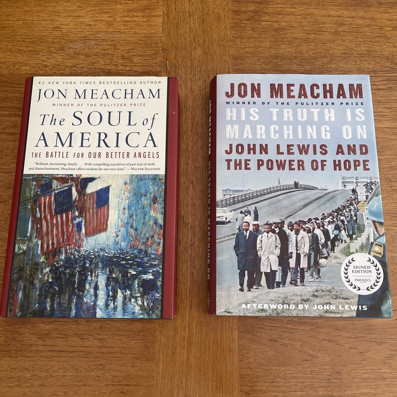 JON MEACHAM 2 HARDCOVERS WITH DUST JACKETS- One Book Has Signature