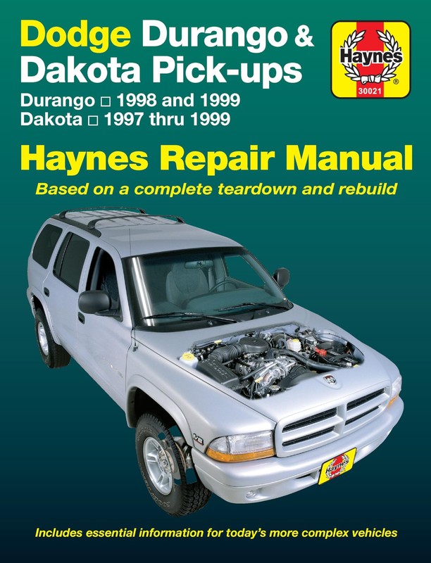 Dodge Durango (98-99) & Dakota (97-99) Haynes Repair Manual