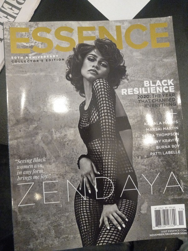 ESSENCE MAGAZINE NOVEMBER/DECEMBER 2020 ZENDAYA BLACK RESILIENCE