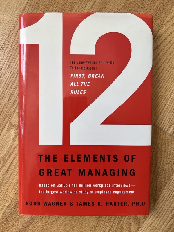 Gallup Press 12: The Elements of Great Managing Wagner/Harter HC 2006 DJ