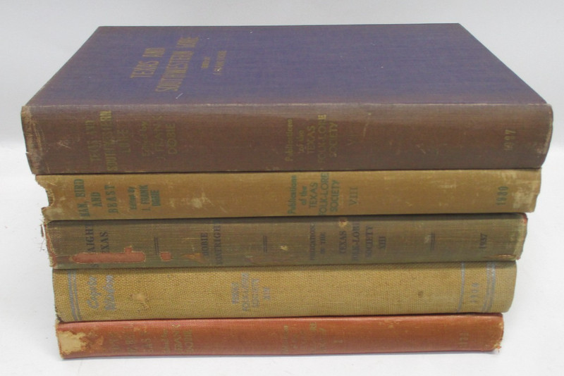 1930's Lot 5 Straight TEXAS FOLK-LORE SOCIETY J Frank Dobie COYOTE WISDOM CM6062 gallery