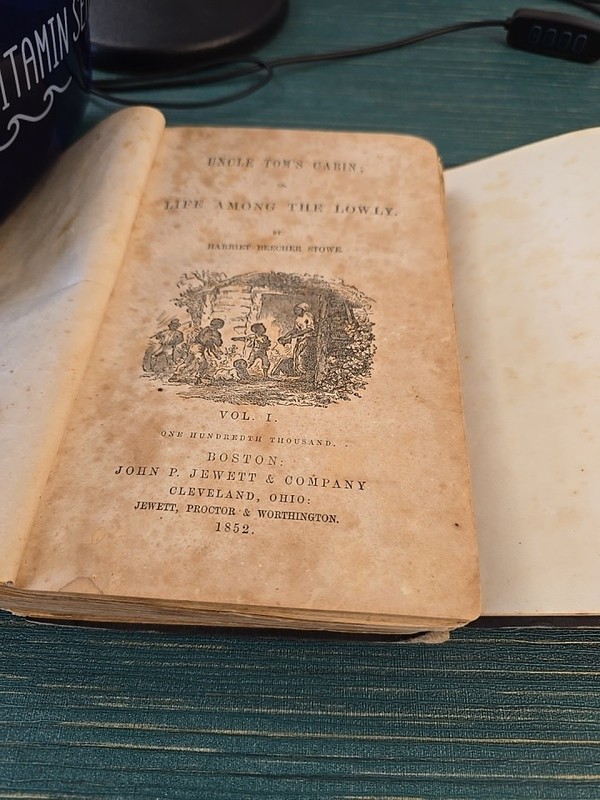 Uncle Tom’s Cabin | Stowe, 1852 – First Ed, Abolitionst Classic