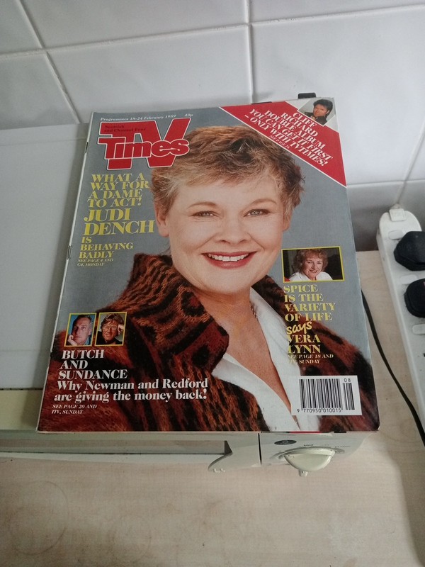 TV Times 18-24 Feb 1989 Judi Dench, Robert Powell
