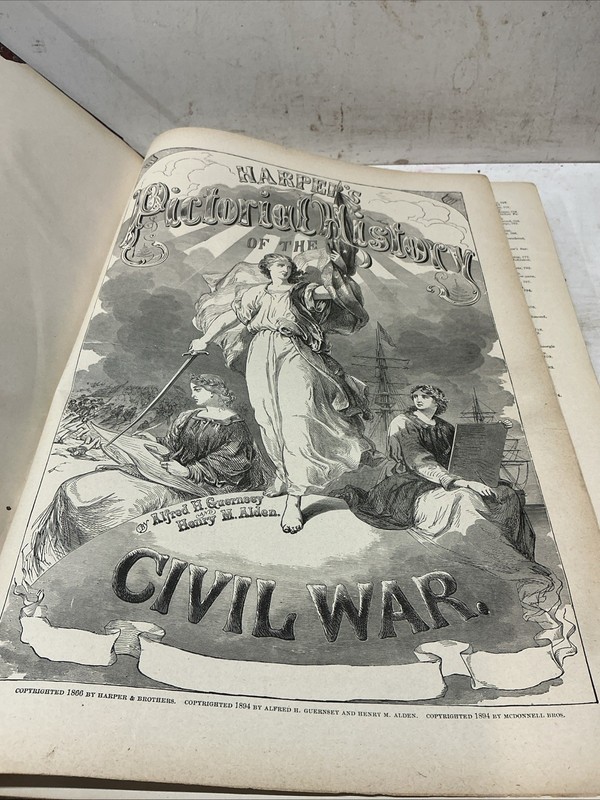 1894 Vol. 1&2 Harper's Pictorial History Civil War McDonnell Bros Illustrated gallery