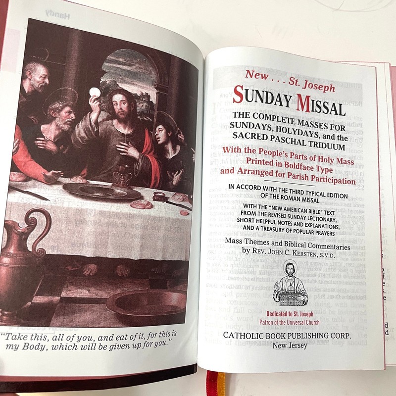 New Saint Joseph Sunday Missal Complete Edition - Catholic Book Publlishing 2011 gallery