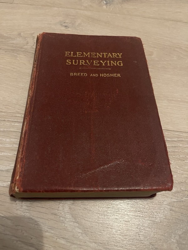 Elementary Surveying 1931 Breed And Hosmer Volume 1 Elementary Surveying