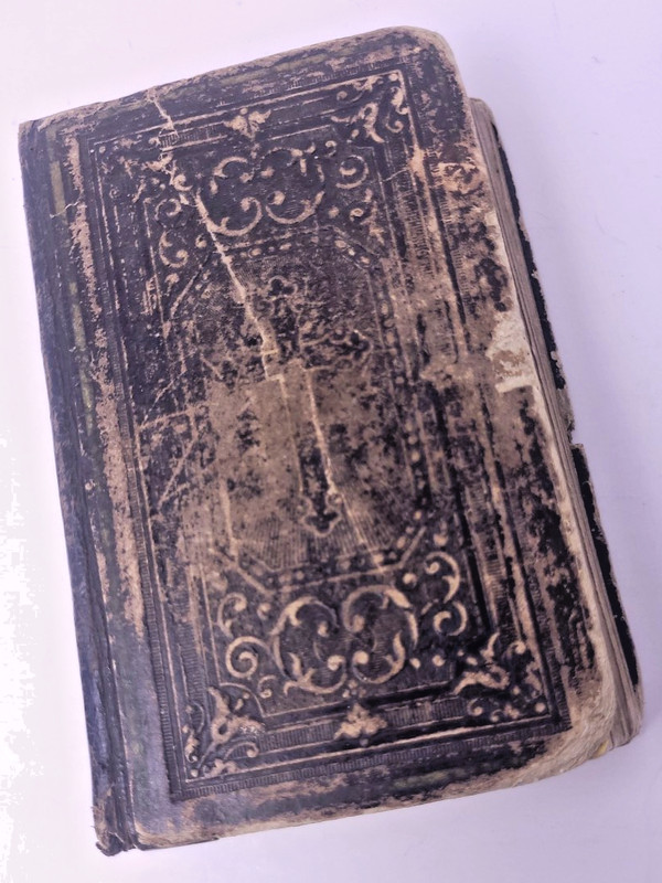 Antique German Edition «Imitation Of Christ» Leather Bound Inscribed