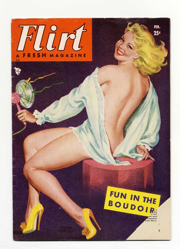 Flirt A Fresh Magazine Vol 3 #1 Feb 1950 Peter Driben Pinup GGA