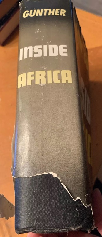 Inside Africa John Gunther 1955 Hardcover 952 Pages Mystery Wonder Political gallery