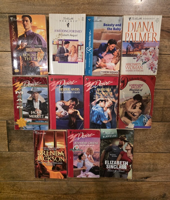 Silhouette Romance Lot Of 11 Paperback Books 80s-2000s