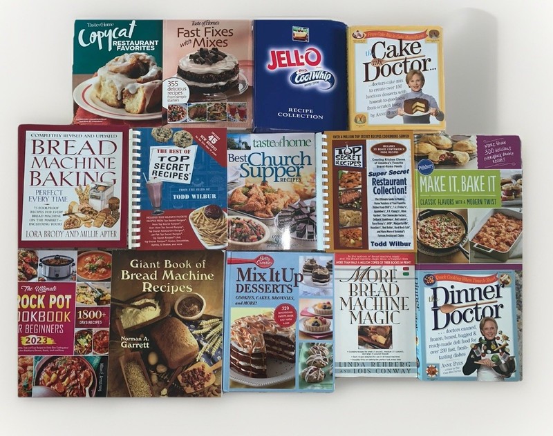 Cookbooks Lot of 14 – Betty Crocker, Taste of Home, Pillsbury, Bread Machine