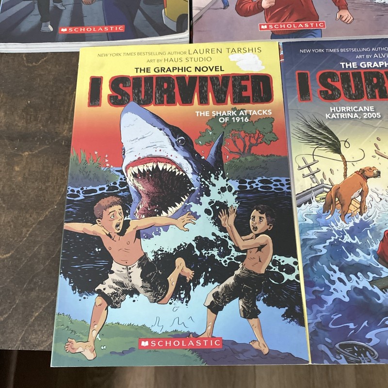 Lot of 5 - I Survived Series Graphic Novels by Lauren Tarshis, Paperback gallery