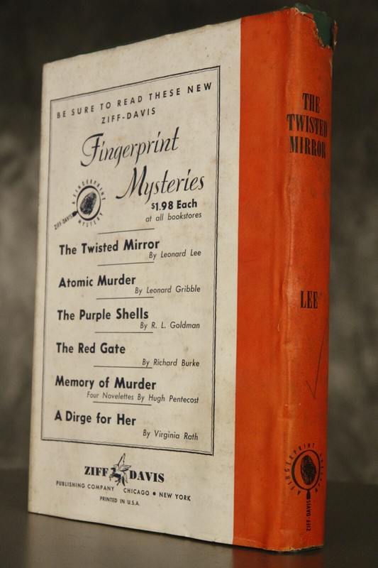 1947 The Twisted Mirror LEONARD LEE hardcover w/DJ Ziff-Davis FIRST EDITION gallery