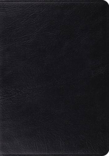 ESV Study Bible (Black) – Leather Bound By ESV Bibles by Crossway – ACCEPTABLE