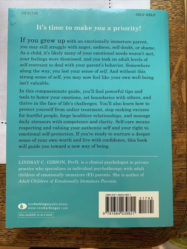 Adult Children of Emotionally Immature Parents by Lindsay C. Gibson, Paperback. gallery