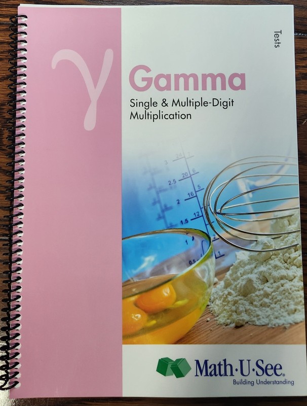 Math-U-See Gamma Test Booklet*Spiral Bound*New