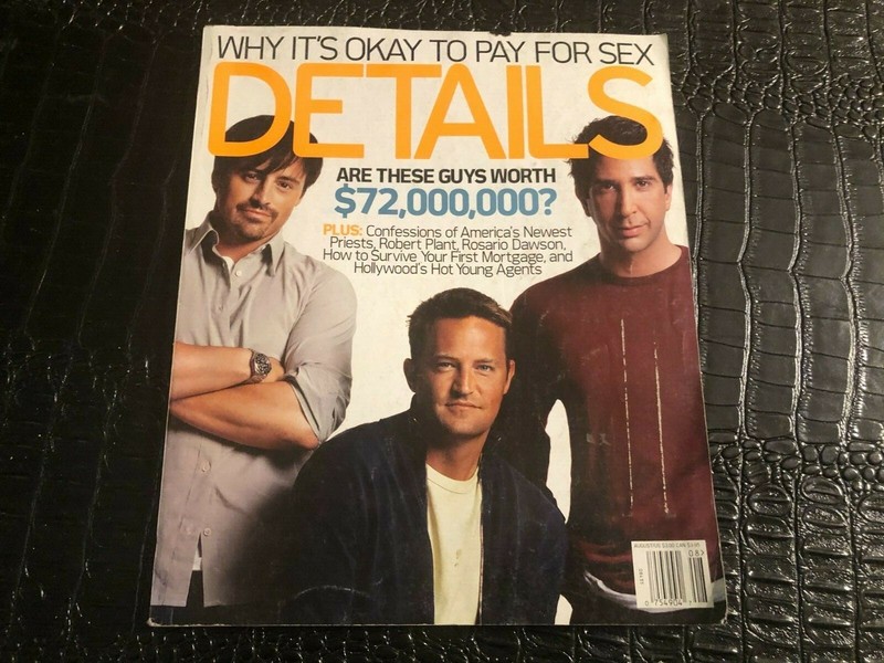 AUGUST 2002 DETAILS magazine – FASHION – FRIENDS tv show