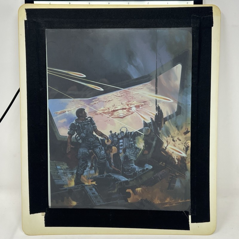 Paul Alexander Sci-Fi Cover Art Transparency Man Who Used Universe Warner 1983 gallery