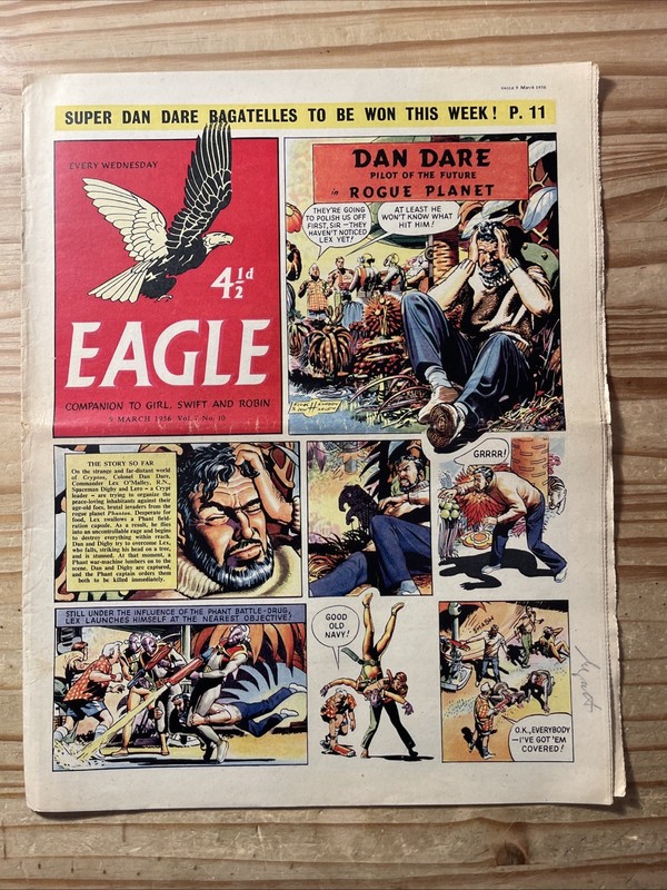 Eagle Comic X10 G to VG 1956 Vol 7 #8 to 17 Consecutive, Dan Dare gallery