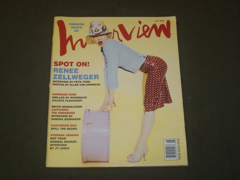 2003 JUNE INTERVIEW MAGAZINE – RENEE ZELLWEGER COVER – B 1376