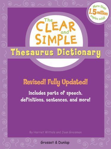 The Clear and Simple Thesaurus Dictionary: Revised! Fully Updated! Wittels, Har