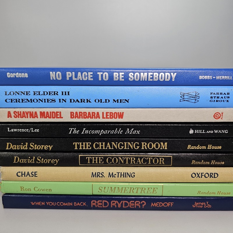 9 Theater Play Script Books Hard Cover Lot Bundle