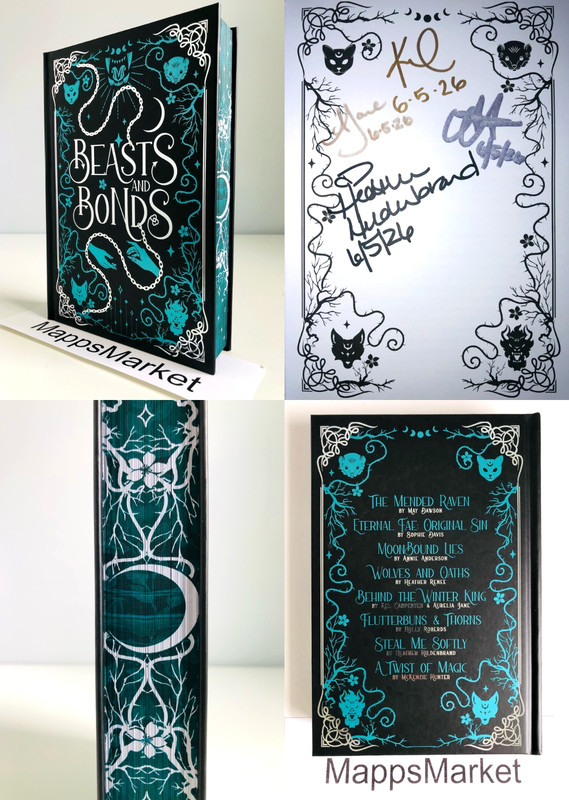 SIGNED Beasts and Bonds ANTHOLOGY by Anderson, Carpenter, Jane, Hildenbrand HC