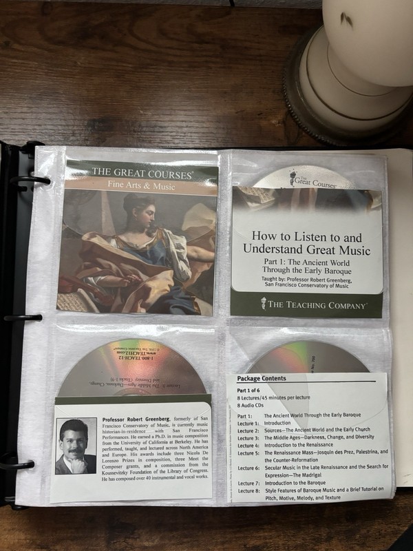 The Great Courses CD Lot 73 Discs Philosophy Music History Teaching Company