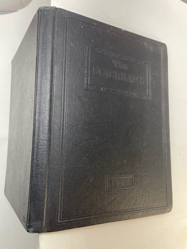 Original 1927 Davenport Iowa High School yearbook THE BLACKHAWK