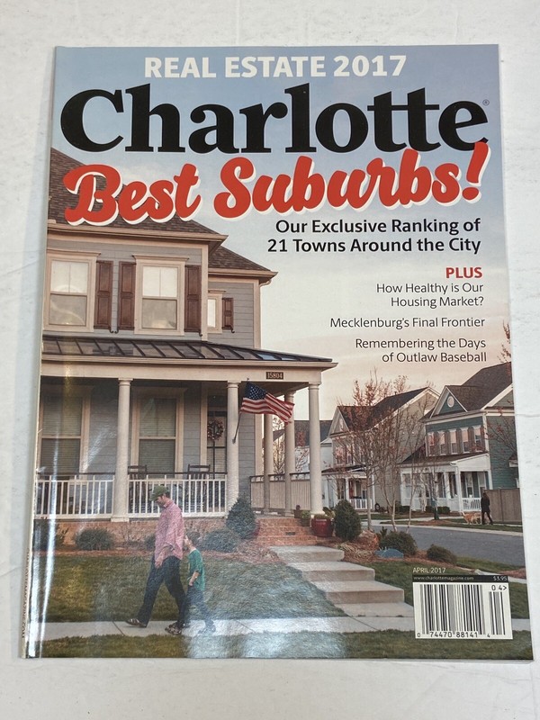Charlotte Magazine North Carolina NC Apr 2017 Best Suburbs Real Estate Baseball