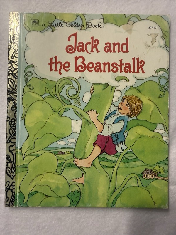 Jack and the Beanstalk Little Golden Book 1990 Stella Williams Nathan Dora Leder