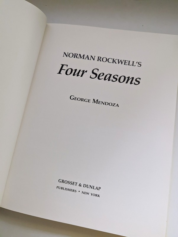VTG 1982 1st Edition NORMAN ROCKWELL'S Four Seasons by George Mendoza Hardcover gallery