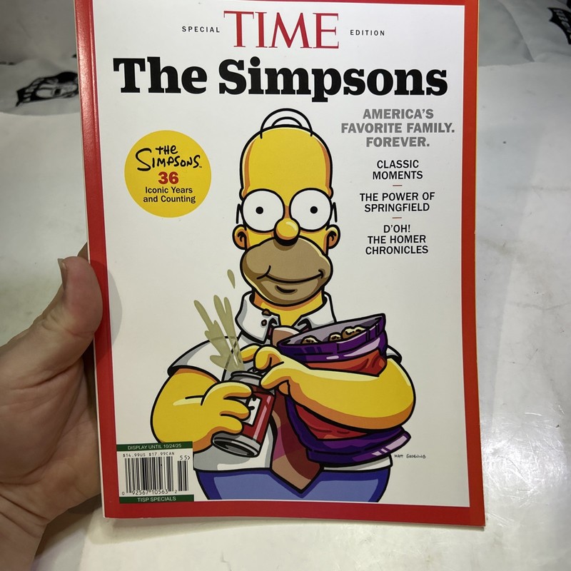 Time Magazine The Simpsons Special Edition 2025 New Collectible Homer Cover
