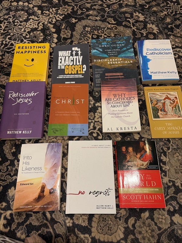 Lot of 11 Catholic books Bundle All Good Condition Matthew Kelly Edward Sri