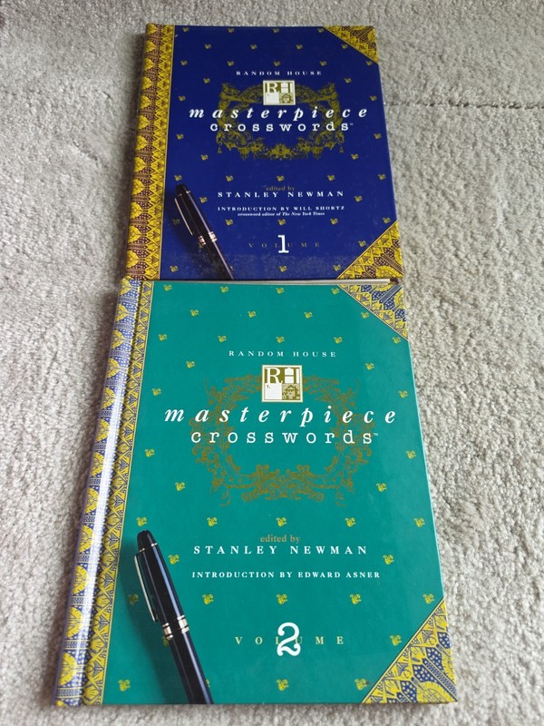 Random House Masterpiece Crosswords Volume 1 & 2 Stanley Newman Unused 1995