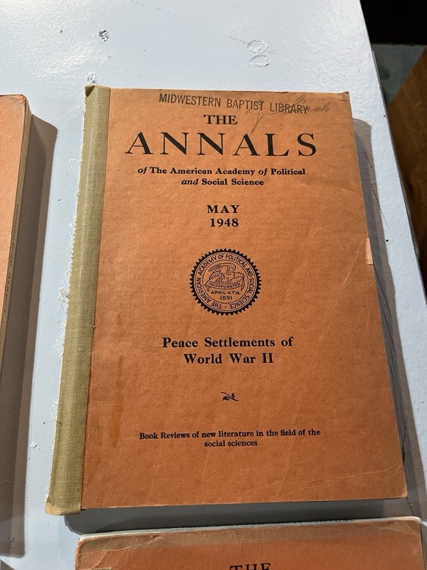 The Annals of the American Academy of Political and Social Science Lot 8 Books gallery