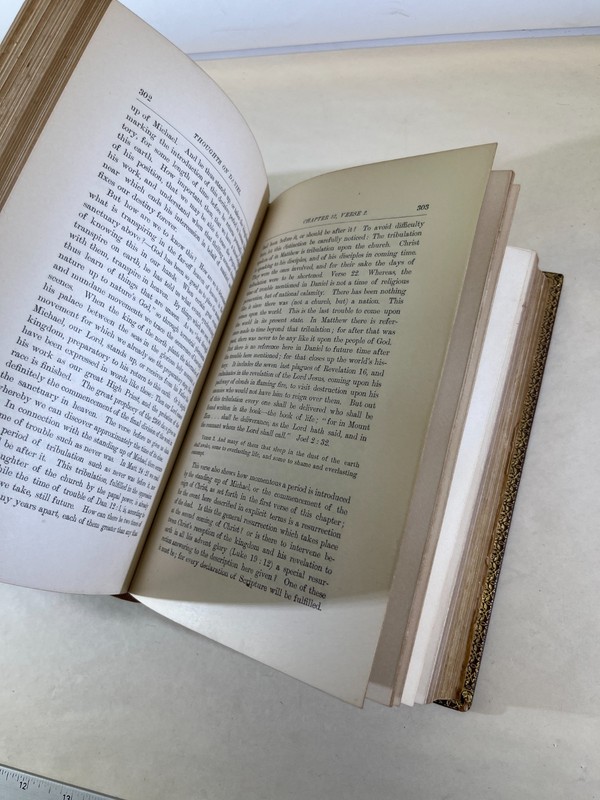 Thoughts on The Book of Daniel Revelation Uriah Smith 1889 Leather Book DS75 gallery