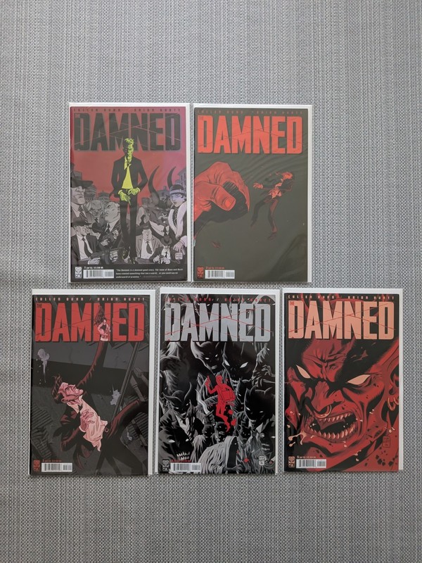 The Damned #1-5 Complete Oni Press Comic Book Lot 2006 Cullen Bunn & Brian Hurtt