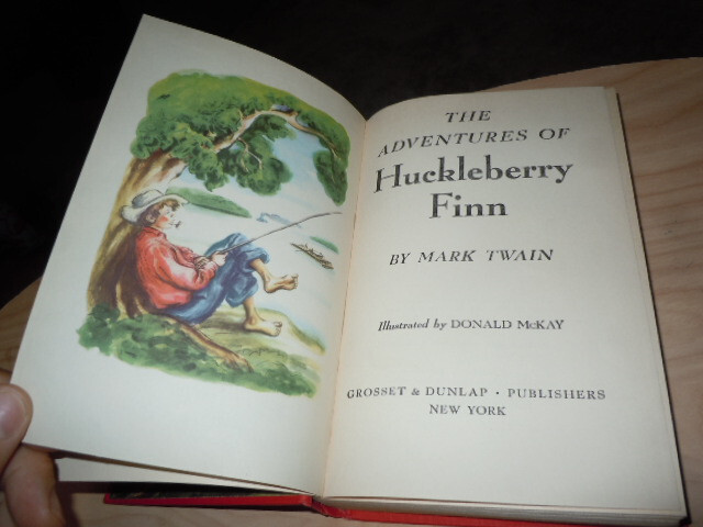 The Adventures Of Huckleberry Finn By Mark Twain. HC 1948 Grosset & Dunlap, Inc. gallery