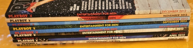PLAYBOY 2013 Full Complete Year Lot (10) W/ Navy Library Case 🔥 NEAR MINT 🔥 gallery