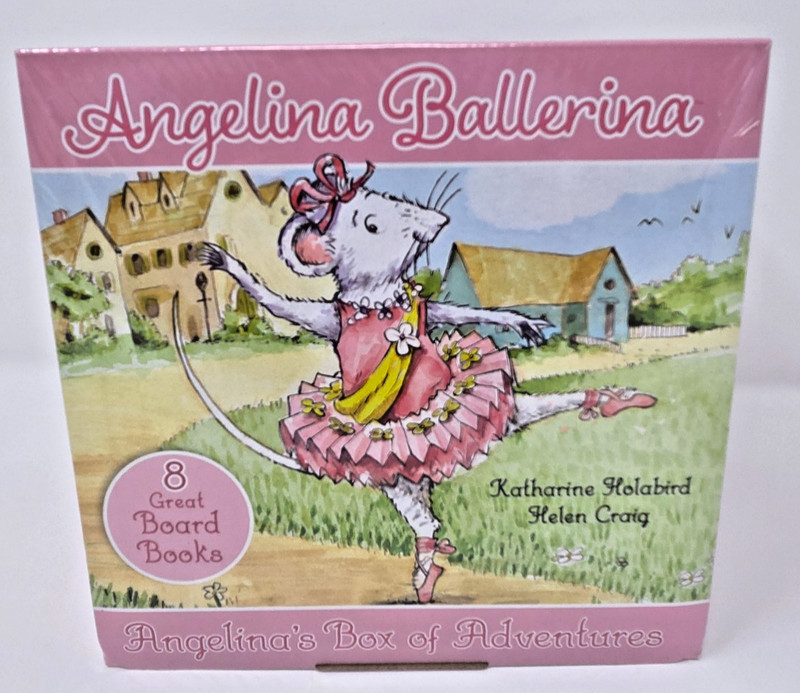 Angelina Ballerina ~ Box Of Adventures ~ Board Book Set Of 8 ~ New ~ Sealed