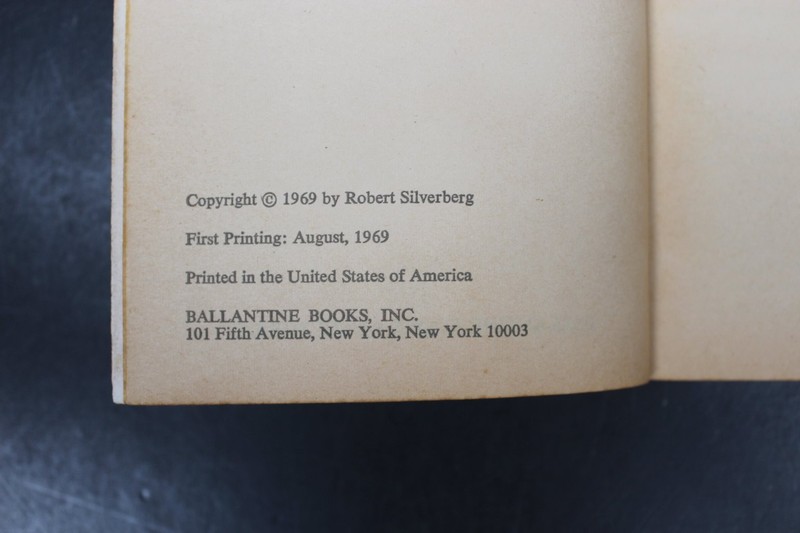 Up The Line Robert Silverberg 1969 First Printing Sci-Fi Ballantine Books PB gallery