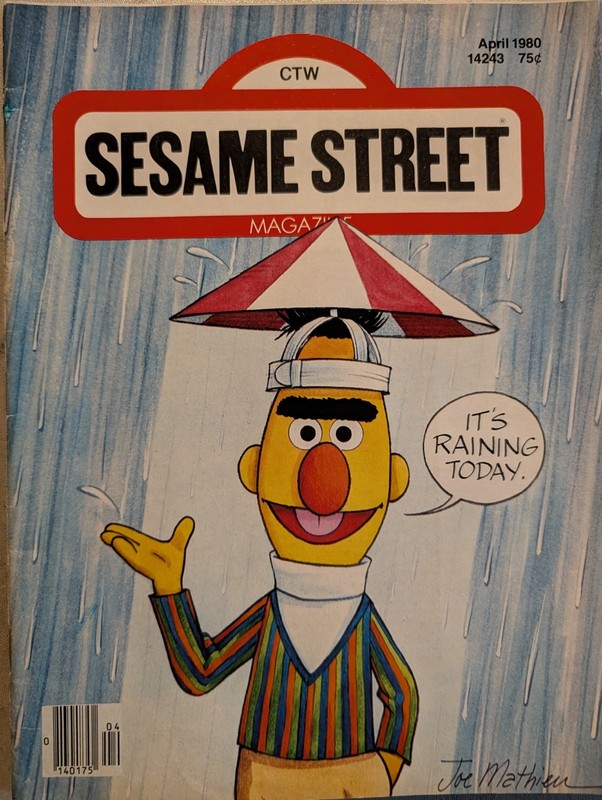 Sesame Street Magazine April 1980. Weather. Great Condition. Grover. Bert. Ernie