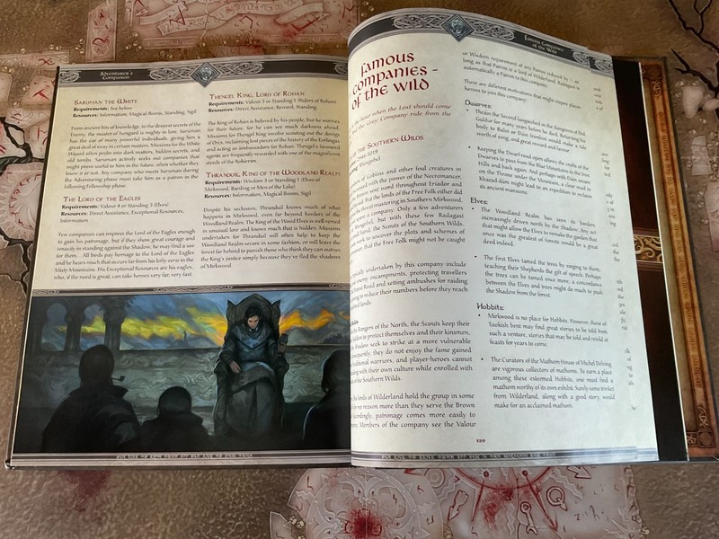 The One Ring RPG ADVENTURER'S COMPANION hardcover HC Cubicle 7 Lord of the Rings gallery