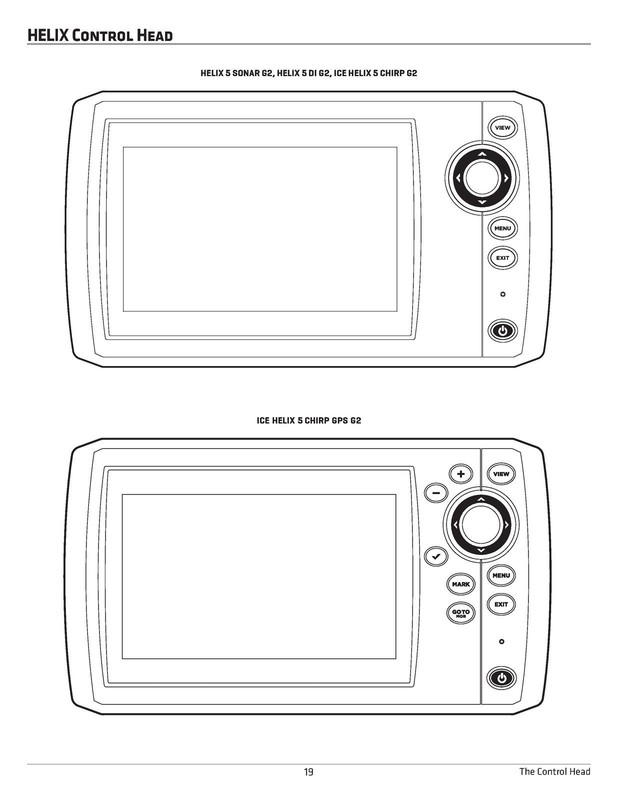 HUMMINBIRD HELIX G2 G3 G4 5 7 8 9 10 Operators Manual - SPIRAL FIXED - COVERS gallery