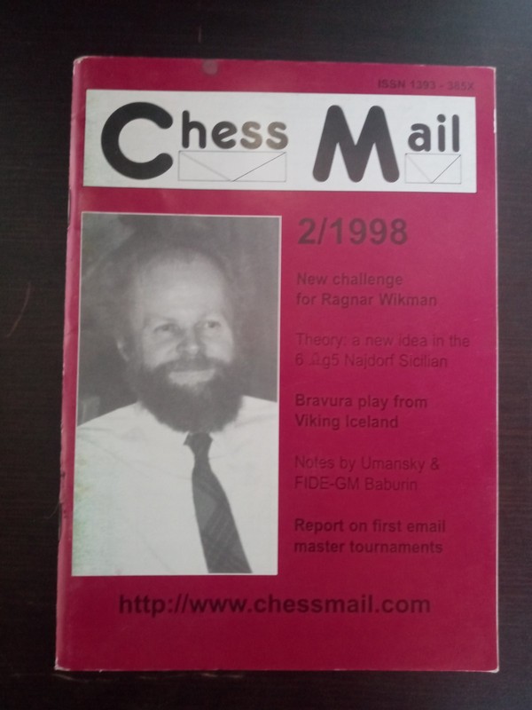 Chess Mail Magazine Issue 2/1998 – Najdorf Sicilian Theory, Ragnar Wikman, Email